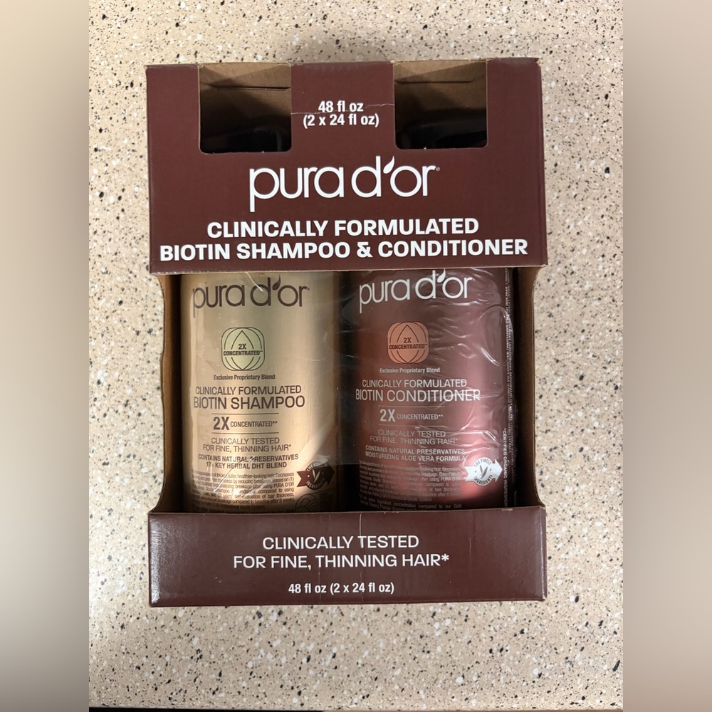 Pura D'or Biotin Shampoo & Conditioner Set